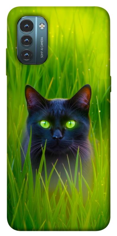 Чехол itsPrint Cat in the grass для Nokia G21, животные, купить оптом с доставкой