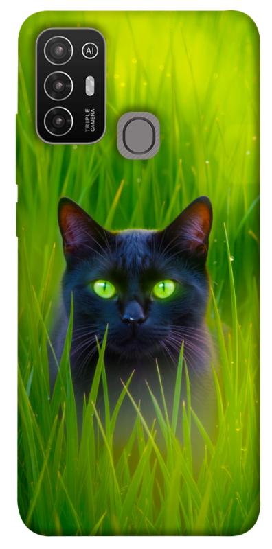 Чехол itsPrint Cat in the grass для ZTE Blade A52, животные, купить оптом с доставкой