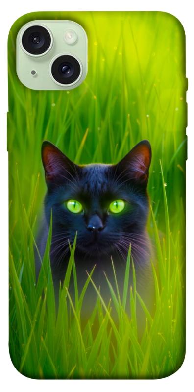 Чехол itsPrint Cat in the grass для Apple iPhone 15 Plus (6.7"), животные, купить оптом с доставкой