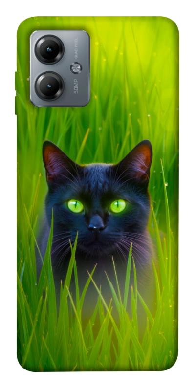 Чехол itsPrint Cat in the grass для Motorola Moto G14, животные, купить оптом с доставкой