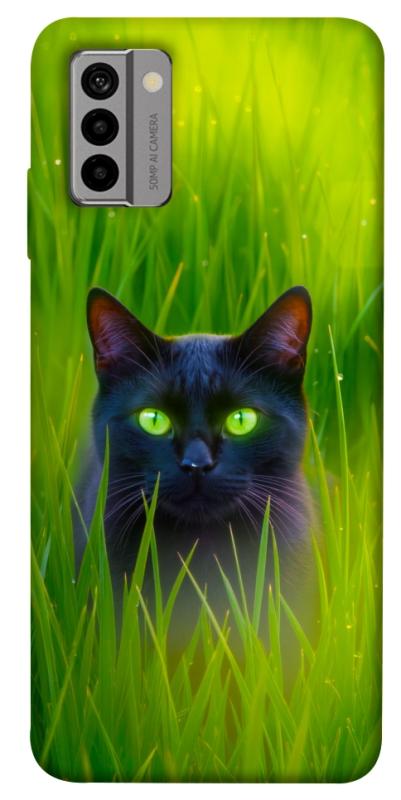 Чехол itsPrint Cat in the grass для Nokia G22, животные, купить оптом с доставкой