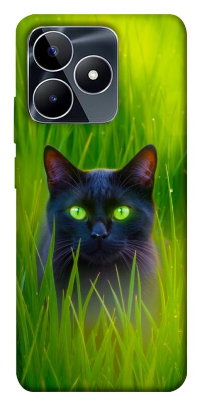 Чехол itsPrint Cat in the grass для Realme C53, животные, купить оптом с доставкой