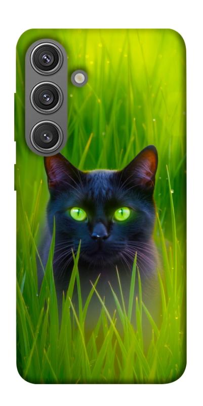 Чехол itsPrint Cat in the grass для Samsung Galaxy S24, животные, купить оптом с доставкой