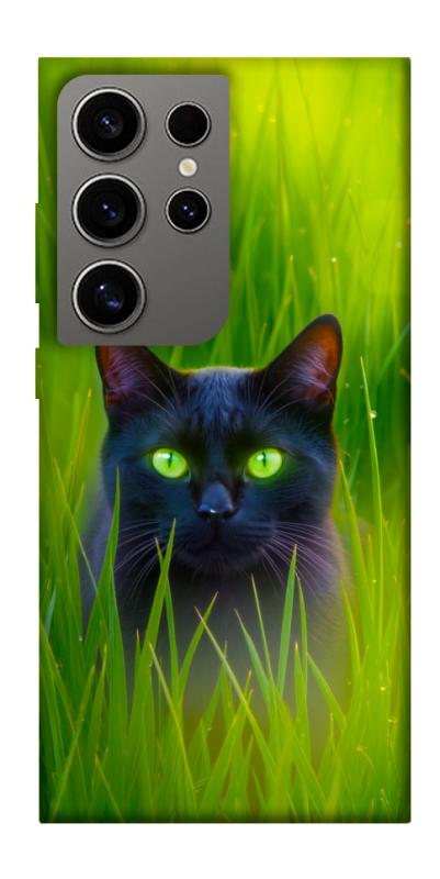 Чехол itsPrint Cat in the grass для Samsung Galaxy S24 Ultra, животные, купить оптом с доставкой