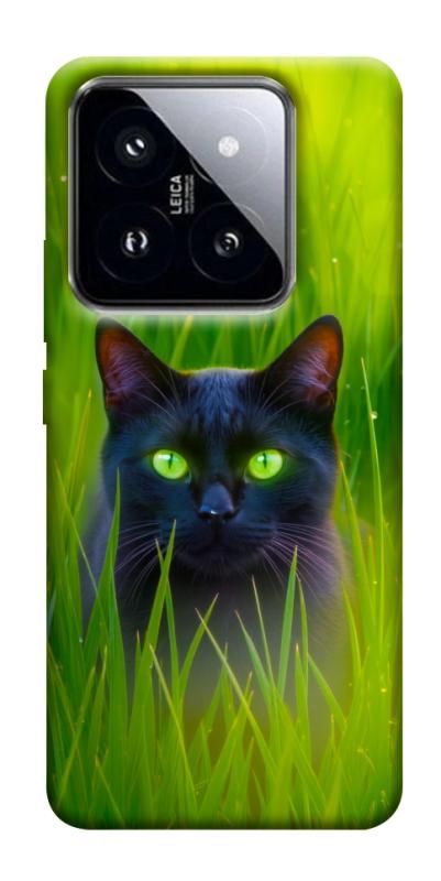 Чохол itsPrint Cat in the grass для Xiaomi 14 Pro, тварини, купити оптом з доставкою
