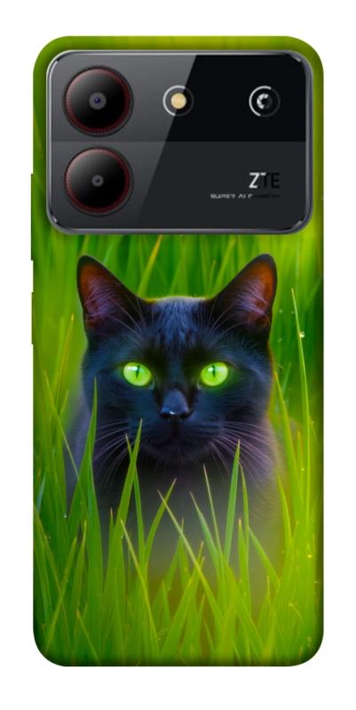 Чехол itsPrint Cat in the grass для ZTE Blade A54 4G, животные, купить оптом с доставкой