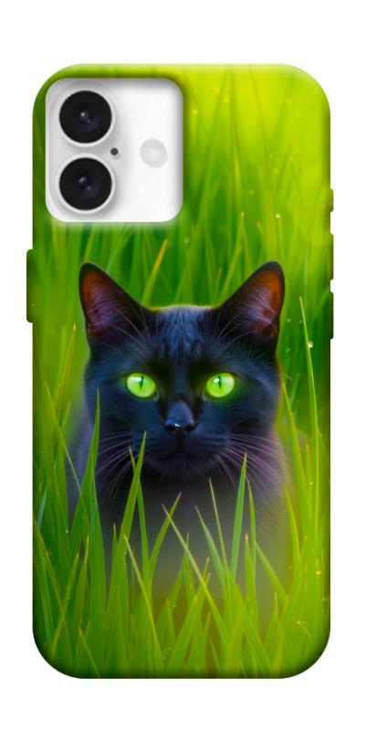 Чехол itsPrint Cat in the grass для Apple iPhone 16 (6.1"), животные, купить оптом с доставкой