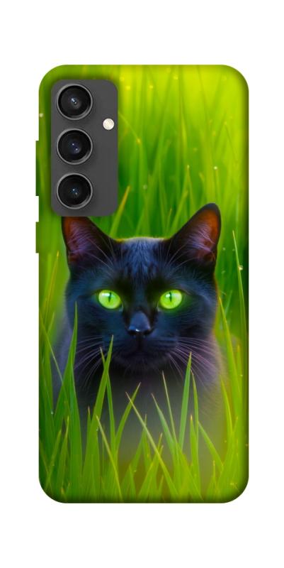Чехол itsPrint Cat in the grass для Samsung Galaxy S24 FE, животные, купить оптом с доставкой
