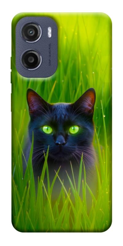 Чехол itsPrint Cat in the grass для Motorola Moto G05, животные, купить оптом с доставкой
