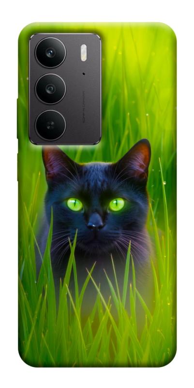 Чехол itsPrint Cat in the grass для Realme C75, животные, купить оптом с доставкой