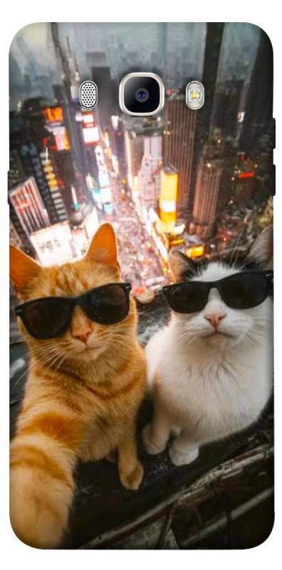 Чехол itsPrint Cool cats city для Samsung J710F Galaxy J7 (2016), животные, купить оптом с доставкой