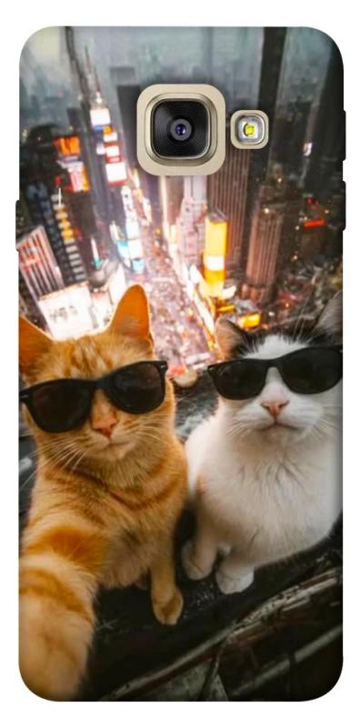 Чохол itsPrint Cool cats city для Samsung A520 Galaxy A5 (2017), котики, купити оптом з доставкою