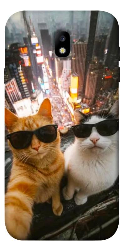 Чехол itsPrint Cool cats city для Samsung J730 Galaxy J7 (2017), котики, купить оптом с доставкой