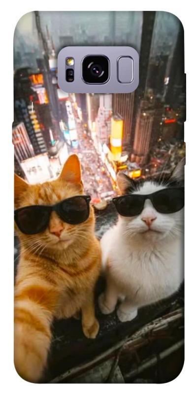 Чохол itsPrint Cool cats city для Samsung G955 Galaxy S8 Plus, тварини, купити оптом з доставкою