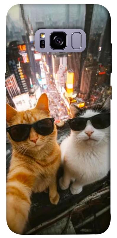 Чохол itsPrint Cool cats city для Samsung G955 Galaxy S8 Plus, котики, купити оптом з доставкою