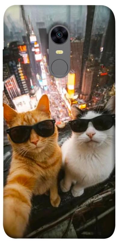 Чехол itsPrint Cool cats city для Xiaomi Redmi 5 Plus / Redmi Note 5 (Single Camera), животные, купить оптом с доставкой