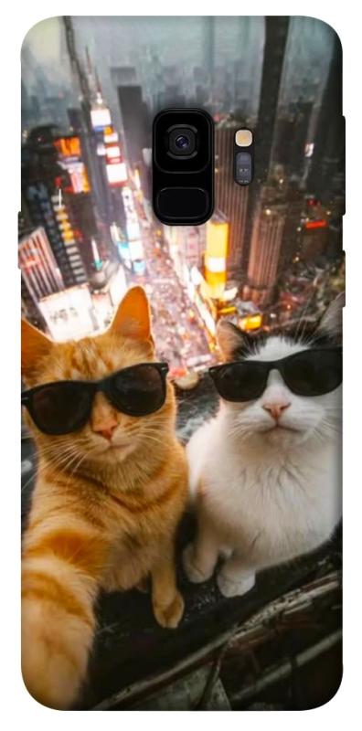 Чохол itsPrint Cool cats city для Samsung Galaxy S9, тварини, купити оптом з доставкою
