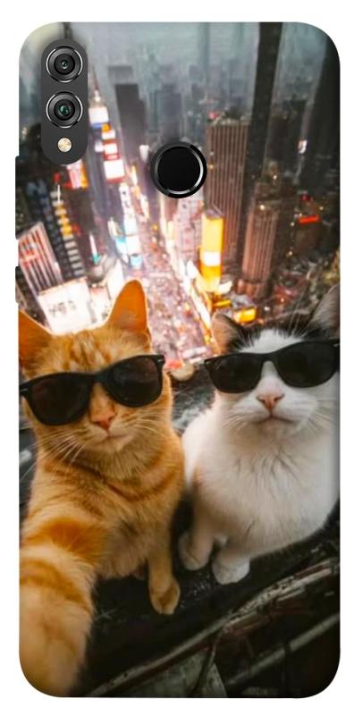 Чехол itsPrint Cool cats city для Huawei Honor 8X, котики, купить оптом с доставкой