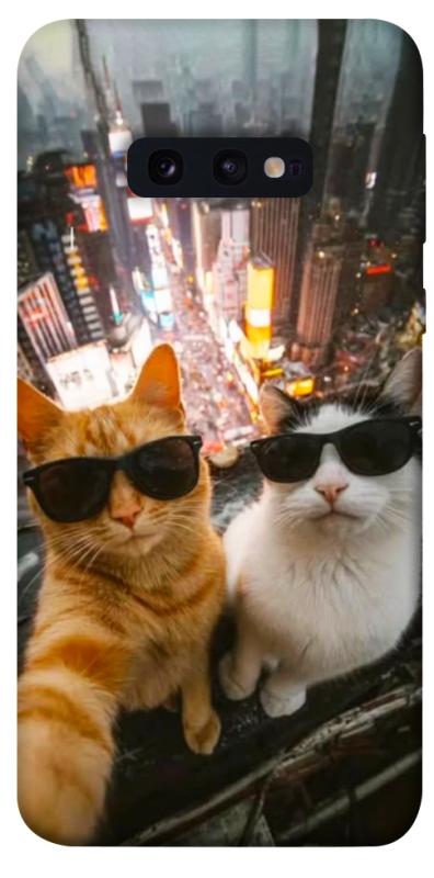 Чехол itsPrint Cool cats city для Samsung Galaxy S10e, котики, купить оптом с доставкой