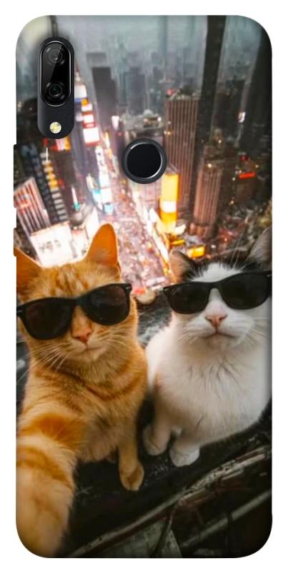Чехол itsPrint Cool cats city для Huawei P Smart Z, котики, купить оптом с доставкой