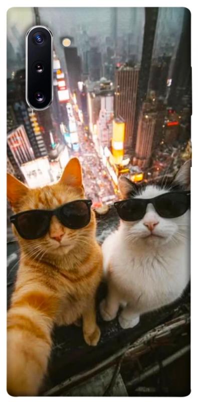 Чехол itsPrint Cool cats city для Samsung Galaxy Note 10, котики, купить оптом с доставкой