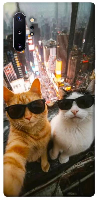 Чехол itsPrint Cool cats city для Samsung Galaxy Note 10 Plus, котики, купить оптом с доставкой