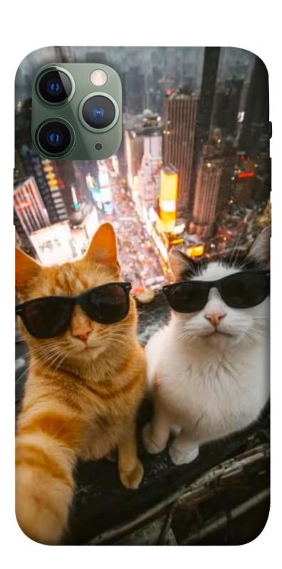 Чехол itsPrint Cool cats city для Apple iPhone 11 Pro (5.8"), животные, купить оптом с доставкой