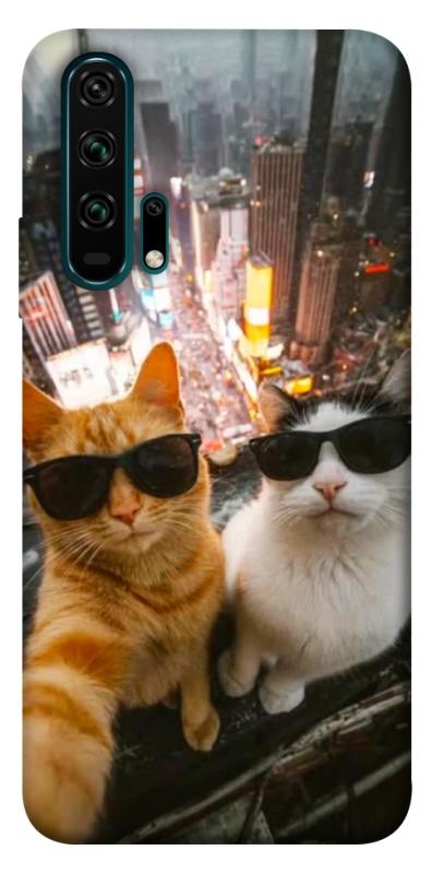 Чехол itsPrint Cool cats city для Huawei Honor 20 Pro, котики, купить оптом с доставкой