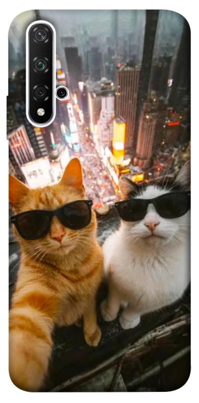 Чохол itsPrint Cool cats city для Huawei Honor 20 / Nova 5T, котики, купити оптом з доставкою