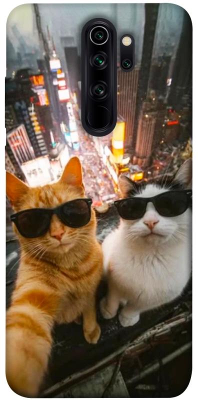 Чохол itsPrint Cool cats city для Xiaomi Redmi Note 8 Pro, котики, купити оптом з доставкою