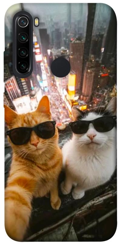 Чехол itsPrint Cool cats city для Xiaomi Redmi Note 8, животные, купить оптом с доставкой