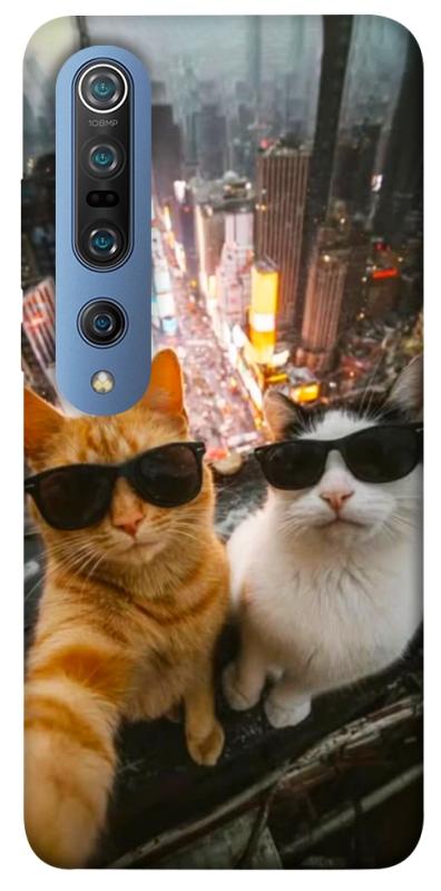Чехол itsPrint Cool cats city для Xiaomi Mi 10 / Mi 10 Pro, котики, купить оптом с доставкой