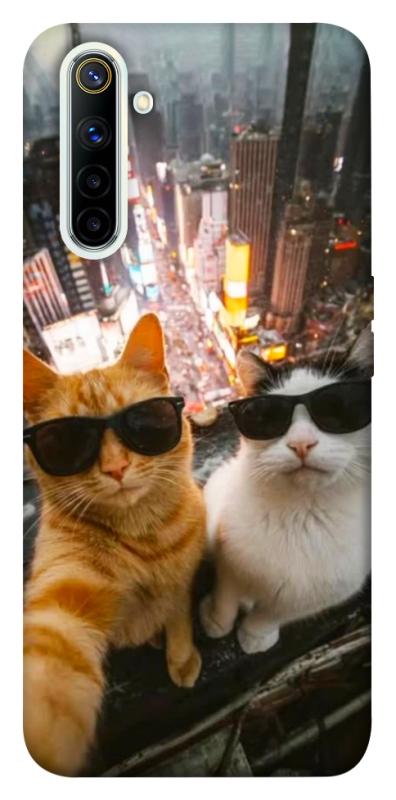 Чехол itsPrint Cool cats city для Realme 6, котики, купить оптом с доставкой