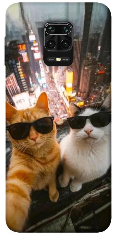 Чехол itsPrint Cool cats city для Xiaomi Redmi Note 9s / Note 9 Pro / Note 9 Pro Max, животные, купить оптом с доставкой