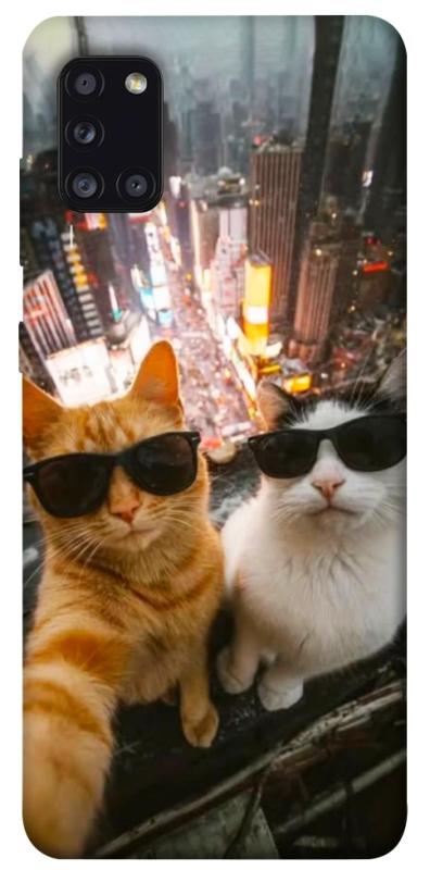 Чехол itsPrint Cool cats city для Samsung Galaxy A31, котики, купить оптом с доставкой