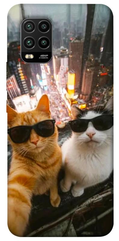 Чехол itsPrint Cool cats city для Xiaomi Mi 10 Lite, котики, купить оптом с доставкой