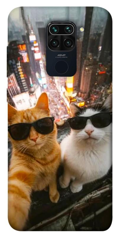 Чехол itsPrint Cool cats city для Xiaomi Redmi Note 9 / Redmi 10X, котики, купить оптом с доставкой