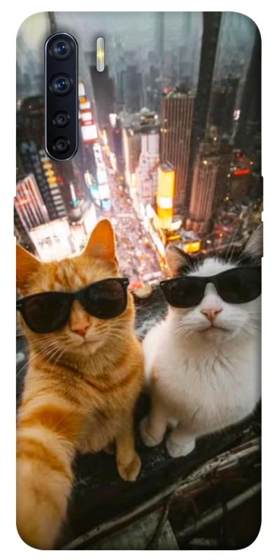 Чехол itsPrint Cool cats city для Oppo A91, животные, купить оптом с доставкой