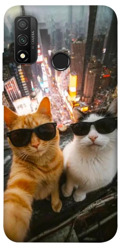Чехол itsPrint Cool cats city для Huawei P Smart (2020), котики, купить оптом с доставкой