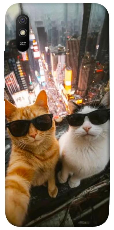 Чохол itsPrint Cool cats city для Xiaomi Redmi 9A, тварини, купити оптом з доставкою