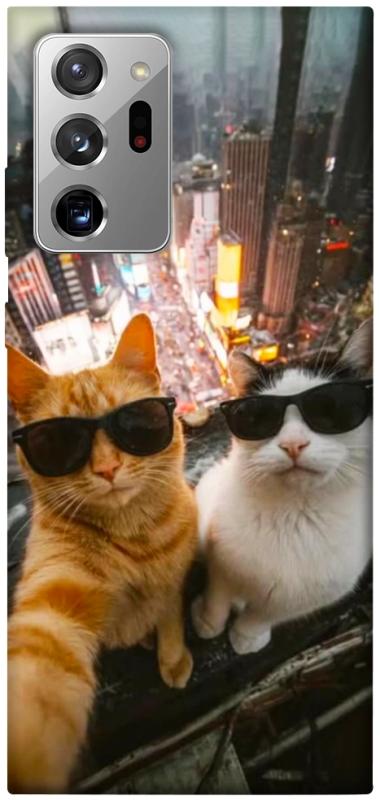 Чехол itsPrint Cool cats city для Samsung Galaxy Note 20 Ultra, котики, купить оптом с доставкой