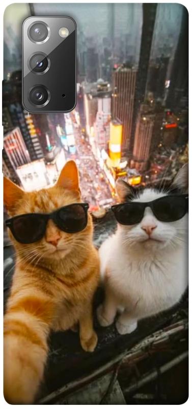 Чехол itsPrint Cool cats city для Samsung Galaxy Note 20, котики, купить оптом с доставкой
