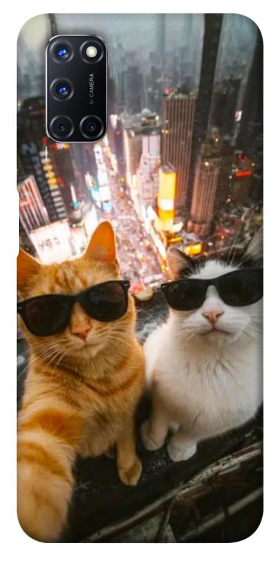 Чехол itsPrint Cool cats city для Oppo A52 / A72 / A92, котики, купить оптом с доставкой