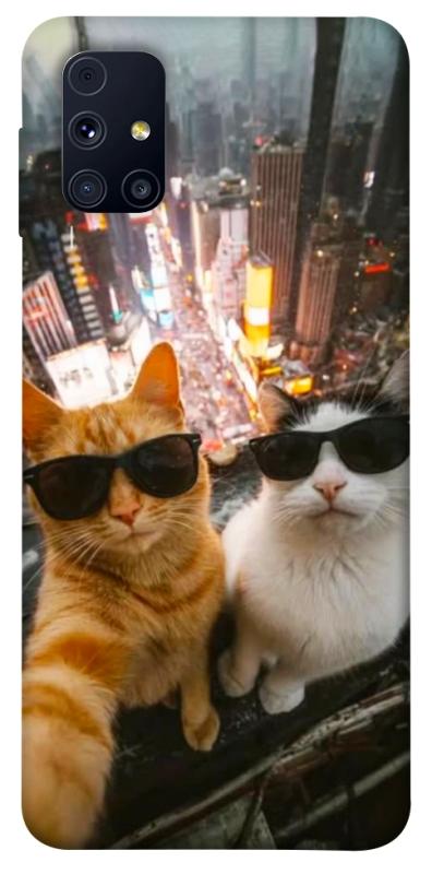 Чехол itsPrint Cool cats city для Samsung Galaxy M31s, котики, купить оптом с доставкой