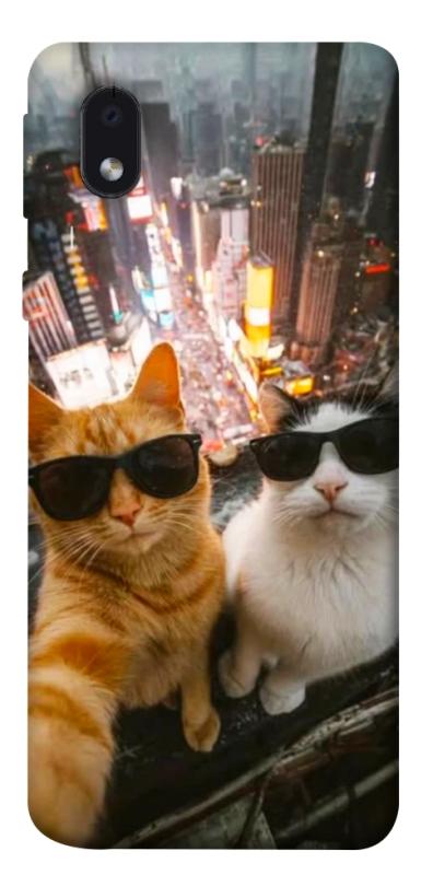 Чехол itsPrint Cool cats city для Samsung Galaxy M01 Core / A01 Core, животные, купить оптом с доставкой
