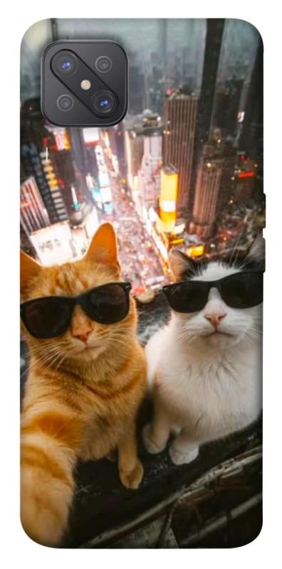 Чехол itsPrint Cool cats city для Oppo A92s, котики, купить оптом с доставкой