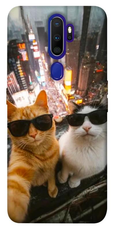 Чохол itsPrint Cool cats city для Oppo A5 (2020) / Oppo A9 (2020), котики, купити оптом з доставкою