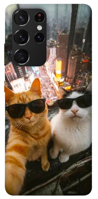 Чохол itsPrint Cool cats city для Samsung Galaxy S21 Ultra, котики, купити оптом з доставкою