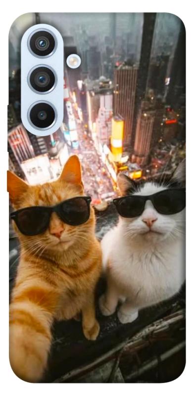 Чехол itsPrint Cool cats city для Samsung Galaxy A54 5G, котики, купить оптом с доставкой