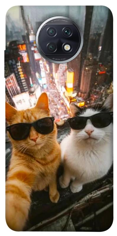 Чехол itsPrint Cool cats city для Xiaomi Redmi Note 9 5G / Note 9T, животные, купить оптом с доставкой